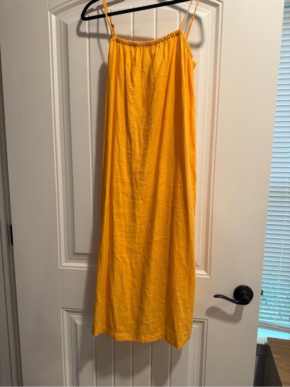 a new day Yellow Midi Slip Dress